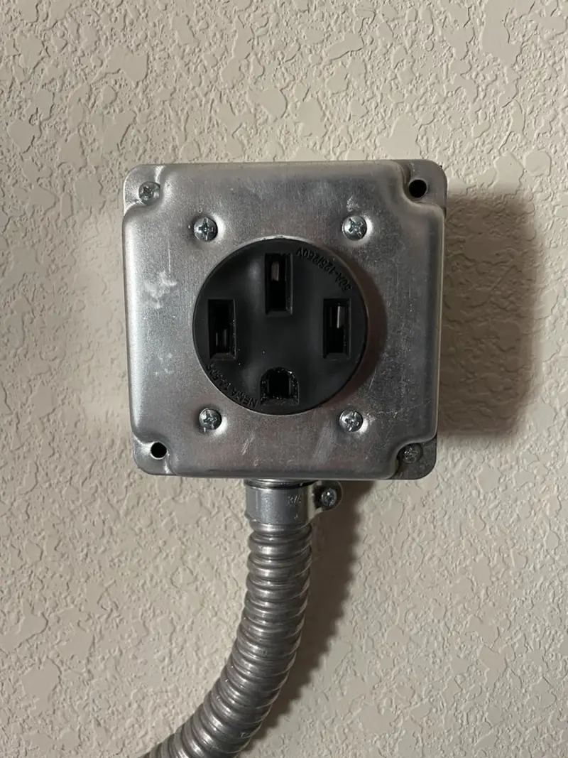 NEMA 14-50 outlet installed for Electrical Panel Upgrade in Auburndale