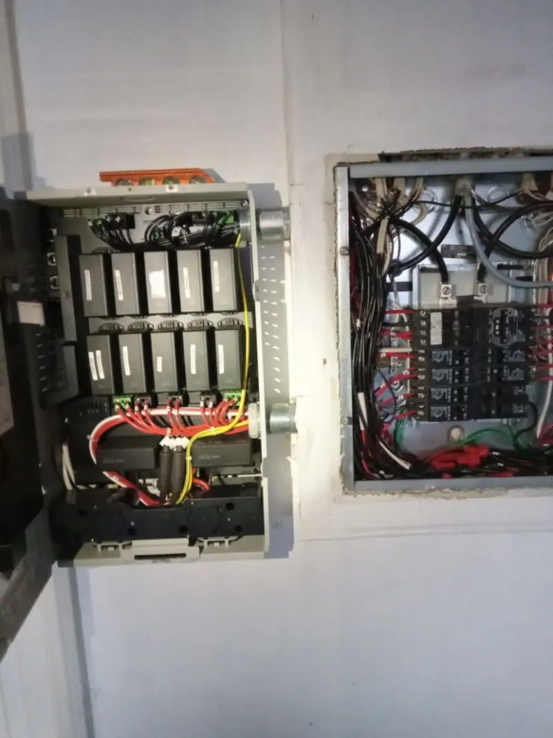Electrical panel upgrade completed for Security Camera Wiring in Auburndale